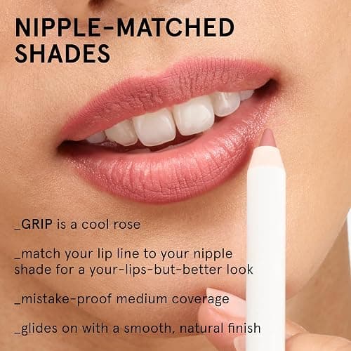 Glossier Lip Line Enhancing Pencil, Creamy Medium Coverage, Grip | Rose, Defines Natural Shape & Tone, Longwearing, Water, Smudge & Transfer-Resistant, Jojoba Oil, Sensitive Skin thumbnail 3