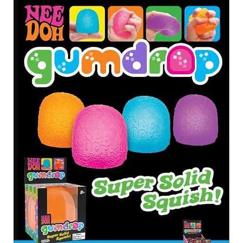Schylling NeeDoh Gumdrop Textured Sensory Fidget Toy Colors May Vary (3 Pack) thumbnail 3