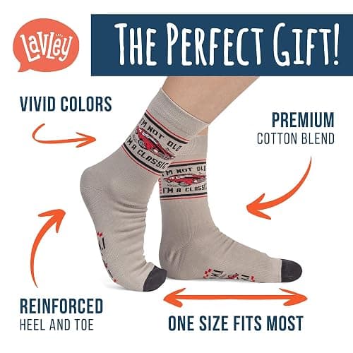Lavley Funny Socks for Men - Cool gifts for Father's Day, Birthdays, and Christmas Stocking Stuffers thumbnail 4
