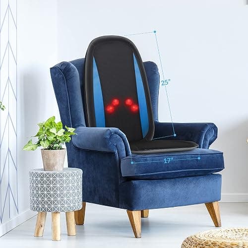 COMFIER Shiatsu Back Massager with Heat,Deep Tissue Kneading Massage Seat Cushion,Massage Chair Pad for Full Back,Body Massager for Home or Office Chair use thumbnail 5