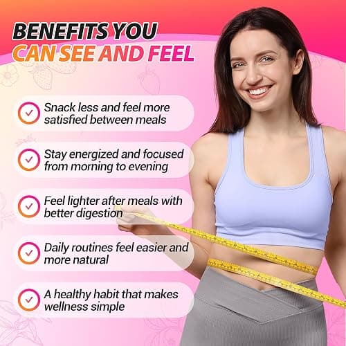 Yooloks Cutting Drink Mix – GLP-1 Drink Mix with 5-HTP, Yerba Mate & Magnesium, FOS | Supports Satiety Signaling, Energy & Gut Health | Strawberry Açaí Flavor – 30 Servings thumbnail 4