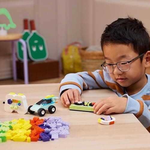 LEGO Classic Cool Creative Box - Colourful Bricks Set - Build a Monster Truck Toy, Skateboard, Dinosaur, Mobile Phone & More - Arts and Crafts Kit for 5+ Year Old Boys & Girls - Gift Idea - 11043 thumbnail 6