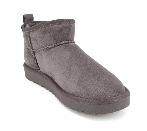 Soda “Mutual/Mute” ~ Women Round Toe Lug Sole Low Flatform Sherpa-lined Ankle Bootie thumbnail 5