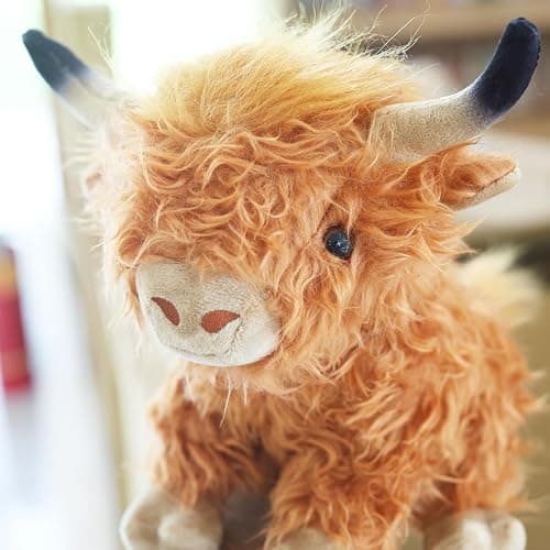 Yytoyshop Highland Cows Plush Pillow Adorable Cow Stuffed Animal Plushies Toys Soft Fluffy Cow Plush Pillow for Birthdays Day (Highland Cows) thumbnail 5