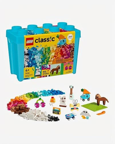 LEGO Classic Vibrant Creative Brick Box Building Blocks - Sensory & Learning Toys for Boys & Girls, Ages 4+ Years - Pretend Play Preschool Toys - Gift for Birthdays - 11038 thumbnail 8