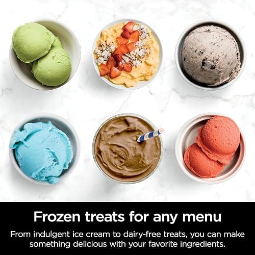 Ninja NC301 CREAMi Ice Cream Maker, for Gelato, Mix-ins, Milkshakes, Sorbet, Smoothie Bowls & More, 7 One-Touch Programs, with (2) Pint Containers & Lids, Compact Size, Perfect for Kids, Rose Gold thumbnail 9