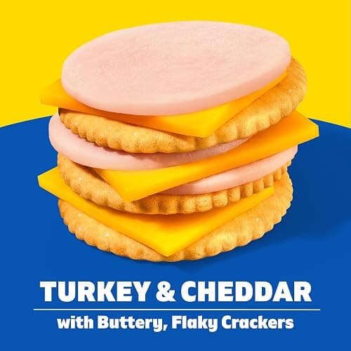 Lunchables Value Pack, Turkey & Cheddar, 1.9 oz Pack | 7g Protein per Serving, No Prep Needed, Convenient Grab-and-Go Lunch & Protein Snacks for Kids, One Serving Tray thumbnail 5