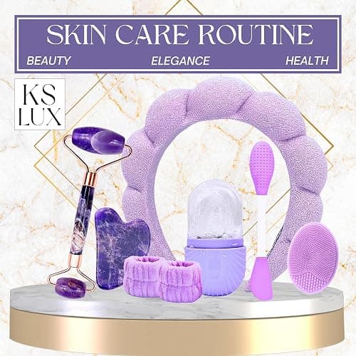 Skin care sets & kits, skin care gift set, korean skincare set, gift for friend woman, 17 year old girl gift ideas, skin care tools, skin care for teens, travel skincare set, beauty skincare KS LUX thumbnail 2