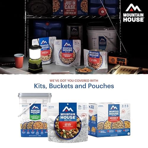 Mountain House Emergency Meal Assortment Kits, Freeze-Dried Survival Food Kit for Disaster Preparedness & Long-Term Storage, 30-Year Shelf Life thumbnail 8
