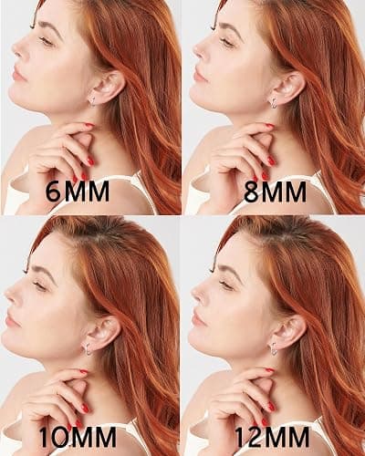 316L Surgical Stainless Steel Huggie Hoop Earrings 6mm 8mm 10mm 11mm 12mm 14mm Hypoallergenic Earrings Hoop Cartilage Helix Lobes Hinged Sleeper Earrings For Men Women thumbnail 4