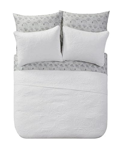 Seaside Collection Seashells White Bed-in-a-Bag Quilt Set thumbnail 3