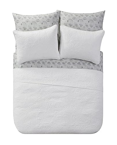 Seaside Collection Seashells White Bed-in-a-Bag Quilt Set thumbnail 4