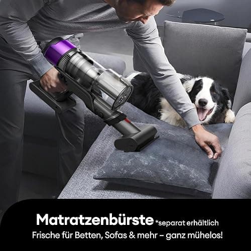 Ultenic U20 Akku Staubsauger, 55000Pa/ 600W/60Min Staubsauger Kabellos Mit Selbststehendes Design, Flexibles Biegegelenk, GreenEye-Technologie, Anti-Tangle Bodenbürste für Hartböden Teppiche Tierhaare thumbnail 11