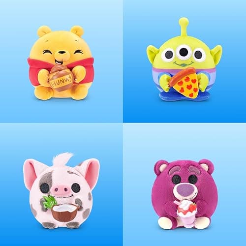 Snackles Disney 5-Inch Plush Toy 2 Pack by ZURU – Ultra-Soft Mini Stuffed Animal with Snack Accessory, Collectible Cuddly Plush for Kids, Tweens, and Disney Fans Ages 3+ thumbnail 4