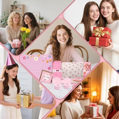 TUZELIYA Exquisite Birthday Gifts for Girls Teens - Best Birthday Presents for Her - Pink Unique Gift Baskets for Women - Back to School Gifts for Best Friends Girlfriend Daughter Mom Sister Coworker thumbnail 6