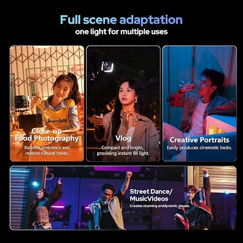 NANLITE Pico Portable LED Fill Light – Full Color RGB, Snap-On Attachment for Phone/Camera Photography, Live Streaming, Video Content Creation (Midnight Blue) thumbnail 5