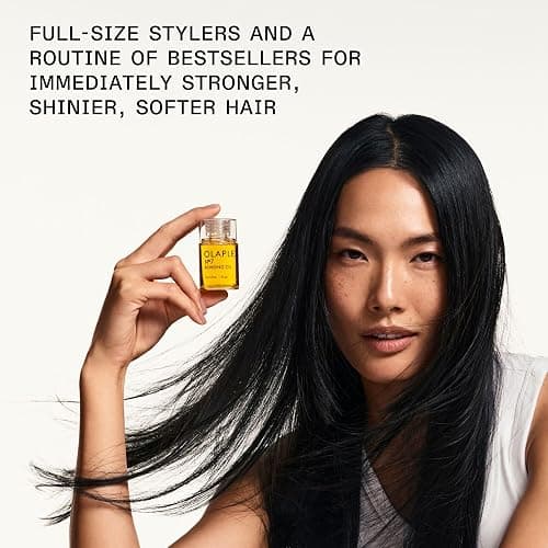 Olaplex No. 7 Bonding Oil, Concentrated High Shine Heat Protectant | Visibly Smooths & Softens Hair | Added Color Vibrancy | Up to 72 Hour Frizz Control | For All Hair Types | 1 fl oz thumbnail 3