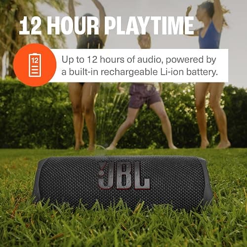 JBL Flip 6 (Black) + Bundle with divvi! Protective Hardshell Case thumbnail 4