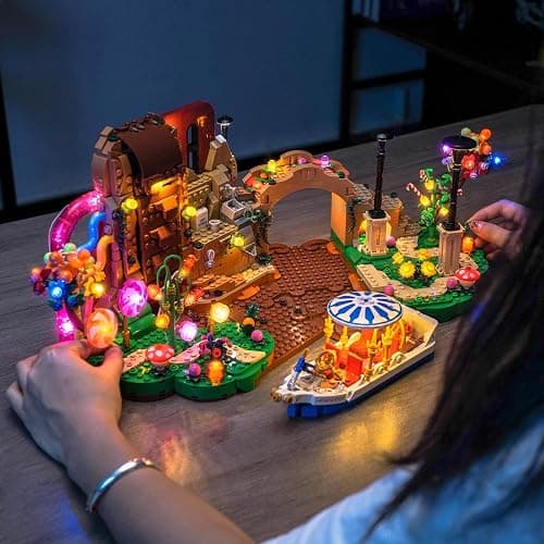 BrickBling LED Light Only, Compatible with Lego Willy Wonka & The Chocolate Factory 21360 - Excluding Model (RC Version Light) thumbnail 7