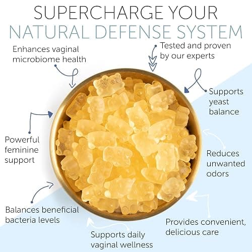 Vaginal Probiotics pH Balance Gummies For Women | Prebiotics and Probiotics for Women | Pineapple gummies for women for ph Balance and Vaginal Health | Vaginal Odor Control 60 Gummies thumbnail 3