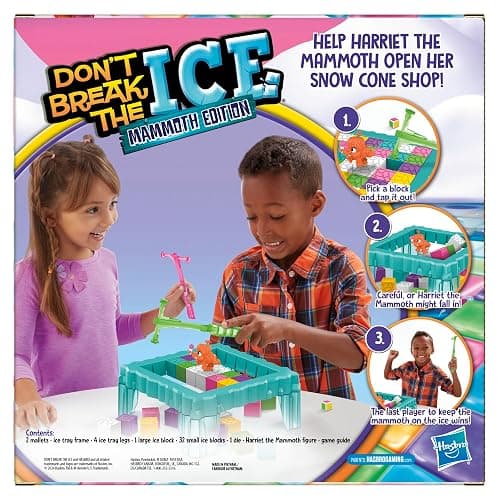 Hasbro Gaming Don’t Break The Ice Mammoth Edition Board Game | Ages 3 and Up | 2 to 4 Players | Preschool and Kids Games (Amazon Exclusive) thumbnail 3
