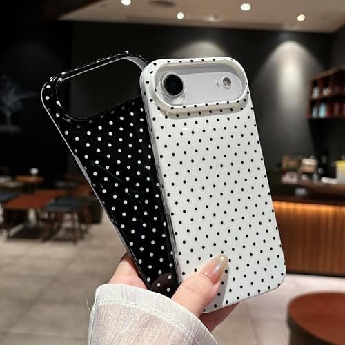 Jmltech for iPhone 16 Plus Case Polka Dot Phone Cases Women Girly Cute Aesthetic Design Trendy Simple Case Slim Shockproof Protective Cover Pink thumbnail 8