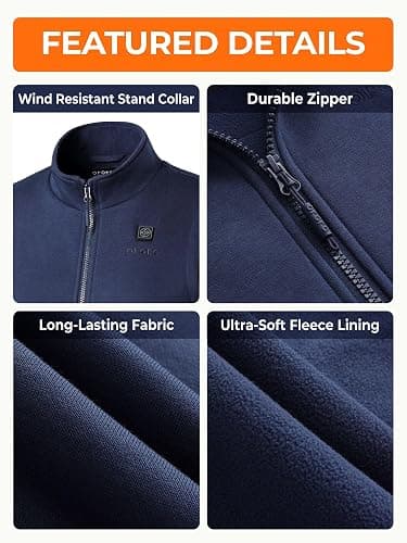 ORORO [Upgraded] Women's Heated Fleece Vest with Heated Collar and Battery, Lightweight Heating Vest Fleece thumbnail 5