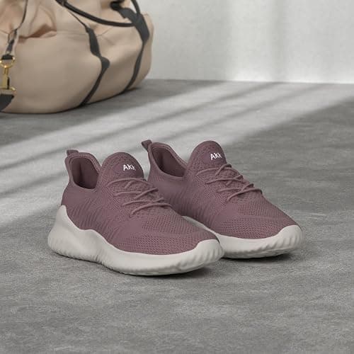 Akk Womens Walking Tennis Shoes - Slip On Memory Foam Lightweight Casual Sneakers for Gym Work Travel Workout thumbnail 2