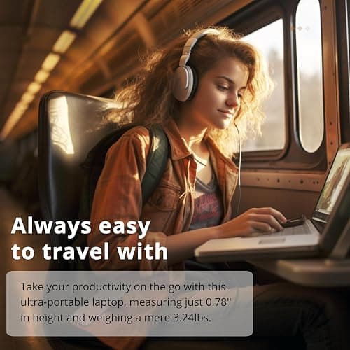 HP 14" HD Laptop, Windows 11, Intel Celeron Dual-Core Processor Up to 2.60GHz, 4GB RAM, 64GB SSD, Webcam, Dale Blue (Renewed) thumbnail 5
