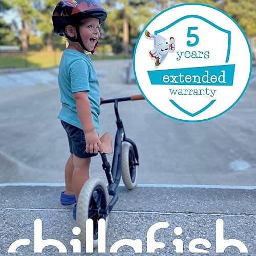 Chillafish Charlie Toddler Balance Bike, Lightweight 10-Inch Bike for Boys & Girls 2 to 4 Years Old, Adjustable Seat, Carry Handle & No-Puncture Tires - Standard Wheels - Black thumbnail 12