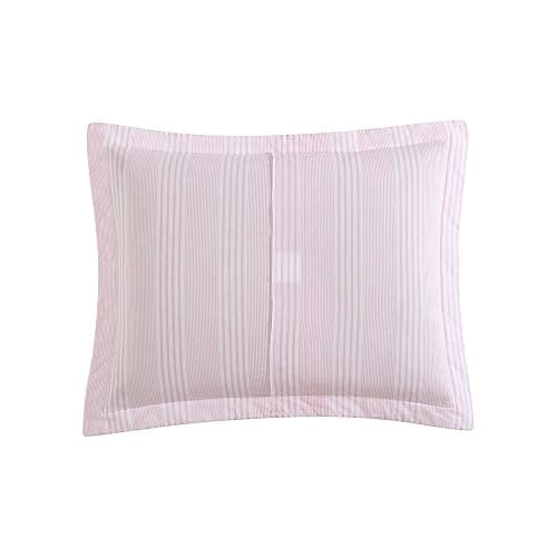 Laura Ashley - Twin Quilt Set, Reversible Cotton Bedding with Matching Sham, Lightweight Home Decor for All Seasons (Bedford Pink, Twin) - Bedford Pink - Twin thumbnail 5