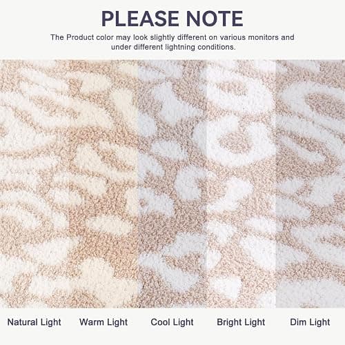 MH MYLUNE HOME Leopard Print Heated Throw Blanket, ETL & FCC Certified Electric Blanket, Washable Heated Blanket Throw, 9 Heating Levels & 10 Hours Auto-Off, Soft Heating Blanket - Khaki, 62"x84" thumbnail 8