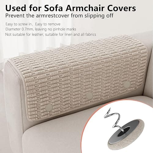 12 Colors Fabric Covered Button Twist Pins Dust Ruffle Pins- for Sofa，Upholstery，Armchair Caddies, Armrest Covers,Bed Skirts, Slipcovers, Headliners (Light Brown, 24) thumbnail 5