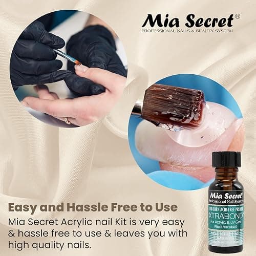 Mia Secret Acrylic Nail Kit - Beginner's Set With Pink & Clear Acrylic Powder - Complete Starter Kit thumbnail 4