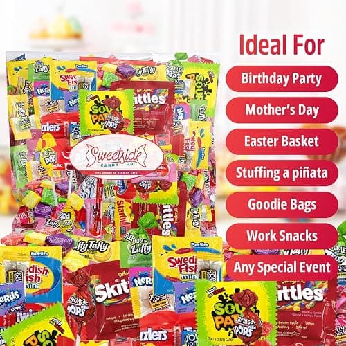 Bulk Candy Individually Wrapped - Parade Kid’s Dream, 5lb of Individually Wrapped Party Variety Mix Bag, Kid’s Favorite Sweets Giant Assorted Classic Candies for Pinata Filler, Goodie Bag thumbnail 6