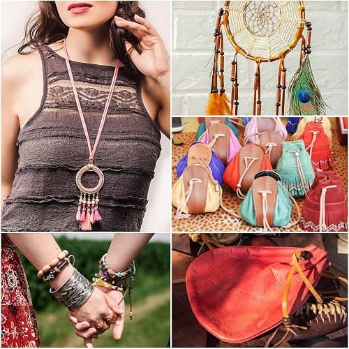 Cridoz Faux Suede Leather Cord, 25 Rolls Flat for Jewelry Making, Leather Strips & Laces for Dream Catcher Supplies DIY Crafts, Thread Velvet String for Necklace, Bracelet, Beading thumbnail 7