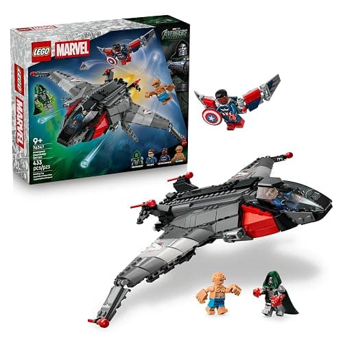 LEGO Marvel Avengers: Doomsday Quinjet 76347 | Building Toy for Boys & Girls, Ages 9+, Marvel Movie Memorabilia with 4 Minifigures, 433 pieces, Gift for Birthdays - Image 1