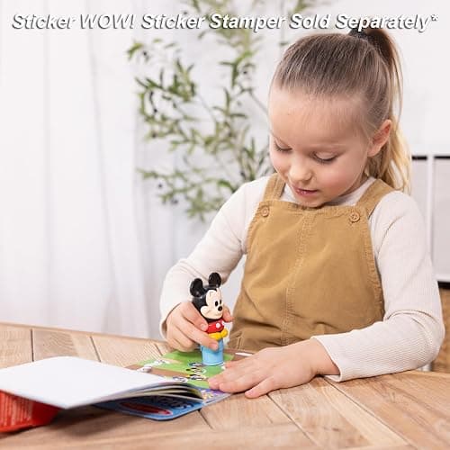Melissa & Doug Sticker Wow!™ Mini Activity Pad and 200+ Refill Stickers for Stamper Arts and Crafts Fidget Toy Collectibles – Assorted Disney thumbnail 2