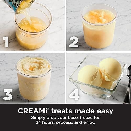 Ninja NC301 CREAMi Ice Cream Maker, for Gelato, Mix-ins, Milkshakes, Sorbet, Smoothie Bowls & More, 7 One-Touch Programs, with (2) Pint Containers & Lids, Compact Size, Perfect for Kids, Silver thumbnail 7