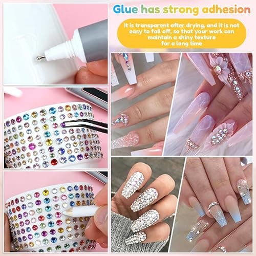 30000Pcs Bedazzling Kit, 28color Resin Jelly Rhinestones Gems Set for Bedazzling, 3mm Multi Color Flatback Rhinestones for Crafting Nail Diamond Art Cloth Shoes thumbnail 5