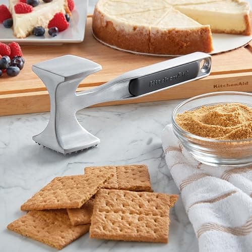 KitchenAid Gourmet Multi Sided Meat Tenderizer for Pounding Meats, Nuts, Shellfish, ect, Hang Hole for Easy Storage, Hand Wash, One Size, Black thumbnail 6