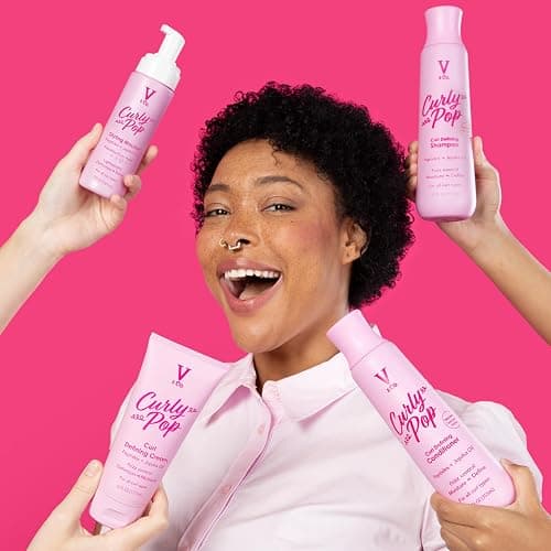 V&Co. Beauty Curly Hair Shampoo & Conditioner Set (12 Oz. Each) with Peptide Technology, Enhances Curl Definition, Sulfate Free Conditioner and Shampoo for Naturally Curly Hair, Gentle, Color Safe thumbnail 9