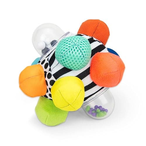 Sassy Developmental Bumpy Ball, Easy to Grasp Bumps Help Develop Motor Skills, Ages 6+ Months - Image 1
