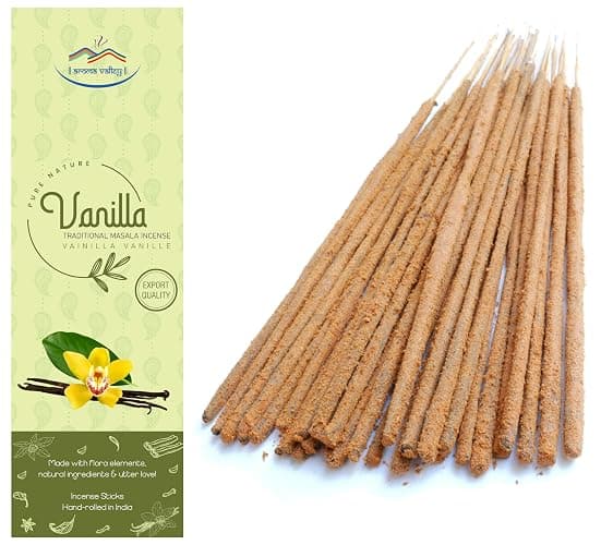 Aroma Valley Vanilla Incense Sticks - Traditional Handcrafted Masala Incense - 40 to 50 Sticks Approx. - Image 1