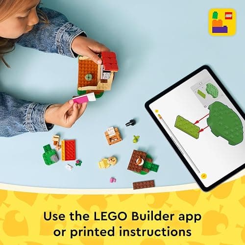 LEGO Animal Crossing Goldie's Cosy House Toy - incl. a Minifigure, Piano & Picnic Table plus Toy Food Accessories - Gaming Gift for 6+ Year Old Girls, Boys & Fans - 77058 thumbnail 7