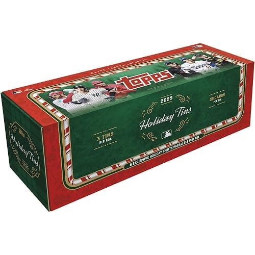2025 Topps Holiday Baseball – Factory Sealed – Collector Tins - 3-Pack - Image 1