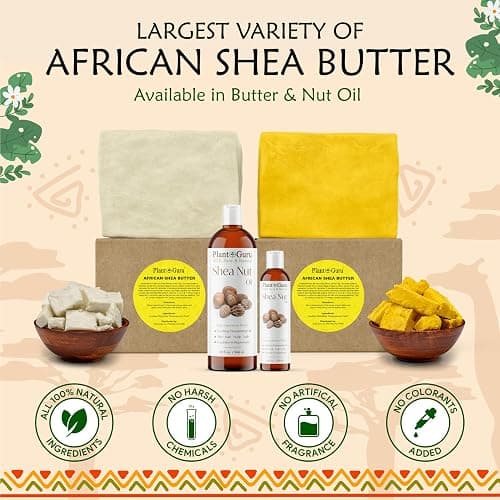 African Shea Butter Raw Unrefined 100% Pure Natural Organic Ivory Grade A - 4 oz - DIY Body Butters, Lotion, Cream, lip Balm & Soap Making Supplies, Eczema & Psoriasis Aid, Stretch Mark Product thumbnail 7