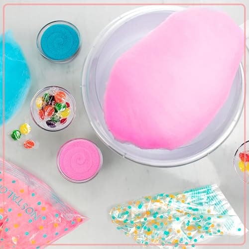 Nostalgia Cotton Candy Machine - Retro Cotton Candy Machine for Kids with 2 Reusable Cones, 1 Sugar Scoop, and 1 Extractor Head – Red thumbnail 2