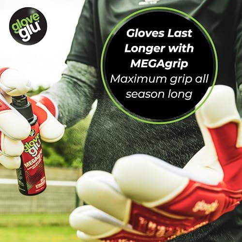 gloveglu MEGAgrip Goalkeeper Glove Grip Spray (120ml (4fl oz)) thumbnail 6