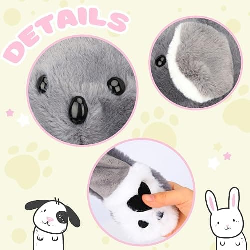Bubblepompom Animal Hat with Ears Moving Jumping Pop Up Beating Hat Plush Holiday Cosplay Dress Up Funny Gift for Kids thumbnail 4
